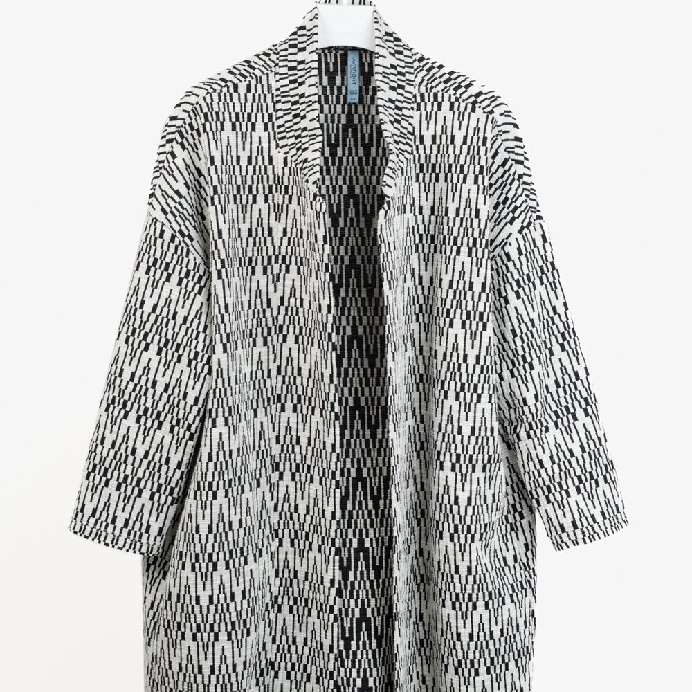Ayrtight Black and White Duster Coat